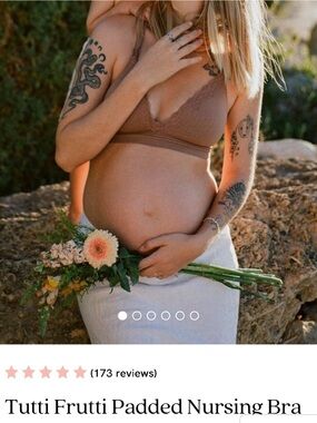 Cake Maternity Lace Bralette in Brown